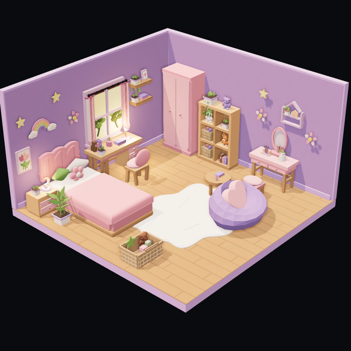 Pastel Bedroom